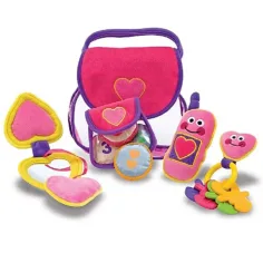 Melissa & Doug: set de joacă moale pretty purse poșetă imaginea 2