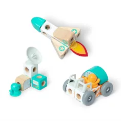 Melissa&Doug: Blockables - Set de joacă din lemn în spațiu - Spin master imaginea 2