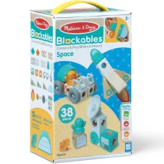 Melissa&Doug: Blockables - Set de joacă din lemn în spațiu - Spin master