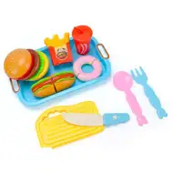 Meniu de fast food cu tavă 10 bucăți set de joacă