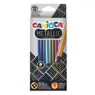 Metallic 12 bucăți creion de cărbune - Carioca