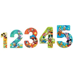 Mickey Mouse numere puzzle 15 bucăți imaginea 2