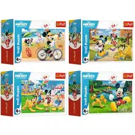 Mickey Mouse o zi cu prietenii 54 bucăți mini puzzle în 4 variante - Trefl