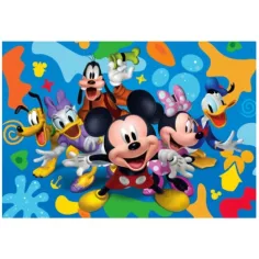 Mickey Mouse și prietenii Supercolor 104 bucăți puzzle - Clementoni imaginea 2