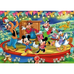 Mickey Mouse Supercolor 2 in 1 puzzle 2x60 bucăți - Clementoni imaginea 3