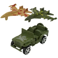 Military Set: Set de joacă militar cu vehicule și figurine de soldați imaginea 2