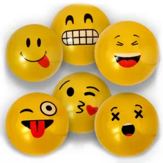 Minge de cauciuc emoji în mai multe versiuni 23cm imaginea 7