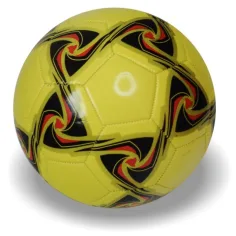 Minge de fotbal colorata din piele artificiala in mai multe variante 22cm imaginea 3
