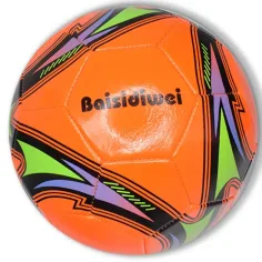 Minge de fotbal din piele artificială de culoare neon în mai multe variante 23cm