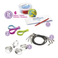 Modelight Bijoux set de făcut Colier și Inel set plastilină - Carioca imaginea 2