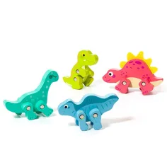 Molto: Nature Primul Dino figurină lemn pachet 4 bucăți imaginea 2