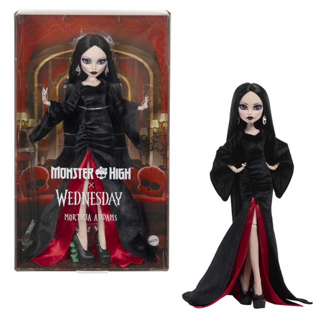 Monster High: Wednesday Mortica Adams păpușă 28cm - Mattel imaginea 1