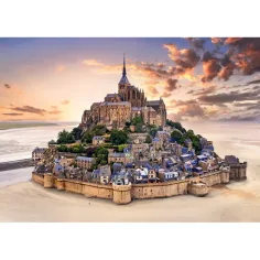 Mont Saint-Michel la apus 1500 de piese HQC puzzle compact - Clementoni imaginea 2