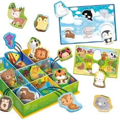 Montessori: Colecție de jocuri cu animale fericite 67buc - Lisciani imaginea 2
