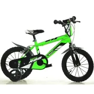 Mountain Bike R88 verde-negru bicicletă pentru copii, mărimea 14 - bicicletă Dino Bikes