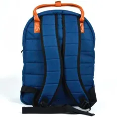 Must: Geantă de școală rotunjită albastră, rucsac 40x30x12cm imaginea 2