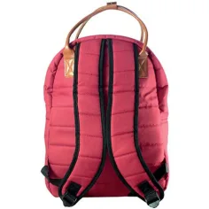 Must: Geantă de scoala rotunjita rosie, rucsac 40x30x12cm imaginea 3