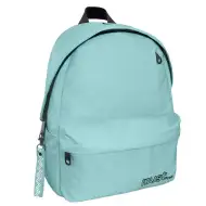 Must: Geantă școlară rotunjită verde deschis cu patru compartimente, rucsac 32x17x42cm