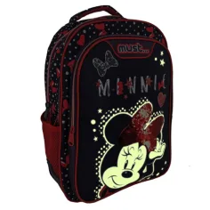 Must: Minnie Mouse albastru închis-roșu rucsac, ghiozdan 32x18x43cm imaginea 3