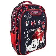 Must: Minnie Mouse albastru închis-roșu rucsac, ghiozdan 32x18x43cm