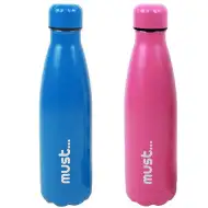 Must... Pereți dubli sticlă pentru apă metal 500ml în două variante