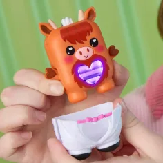 Nano-mals: Figurină vițel interactivă electronică Cowbert – Hasbro imaginea 3