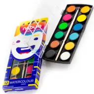 Nebulo: 12 culori acuarele cu disc de 23mm