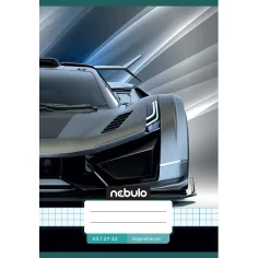 Nebulo: Caiet cu model de mașină sport cu carouri 27-32 A/5