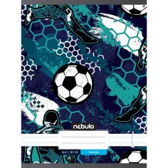 Nebulo: Caiet cu model de minge de fotbal cu linii cusute 81-32 A/4