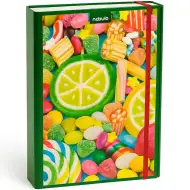 Nebulo: Cutie pentru caiete din carton ondulat, format A4, bomboane