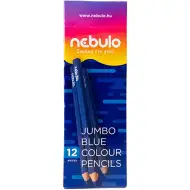Nebulo: Jumbo creion colorat albastru triunghi 1 bucată