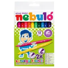 Nebulo: Marker cu două vârfuri set de 12 bucăți imaginea 2