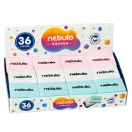 Nebulo: Radieră culoare pastel mai multe culori 1bc