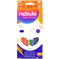 Nebulo: set creioane colorate 12 bucăți
