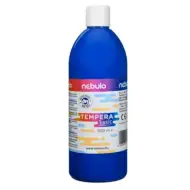 Nebulo: tempera lichidă 500ml culoarea albastră în sticlă