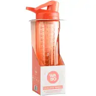 Nebulo: Wabo sticlă de apă cu cataramă și suport pentru fructe coral 750ml