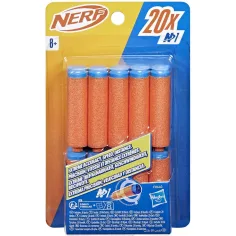 Nerf: N-Series: Set de rezerve cu proiectile din spumă, 20 de bucăți - Hasbro