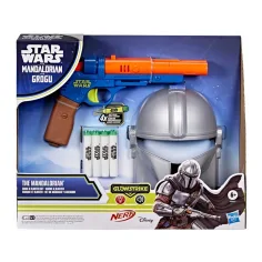 Nerf: Star Wars Masca și pistol cu săgeți din spumă Mandalorian - Hasbro