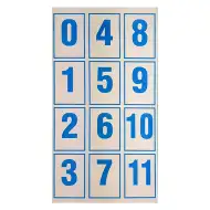 Număr și carte de simboluri pentru clasa întâi