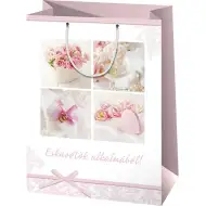 Nuntă design pungă cadou dimensiune uriașă 33x15x44cm