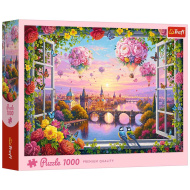 O adiere de dragoste roz puzzle de 1000 de piese - Trefl