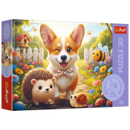 O zi cu câine Corgi puzzle 30 piese - Trefl
