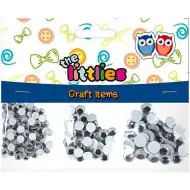 Ochi plastic 3 mărimi diferite 150 bucăți