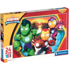 Om de fier și echipa sa super 24 de piese maxi puzzle - Clementoni