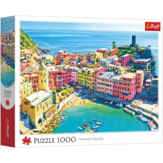 Orașul pitoresc Vernazza, Liguria, Italia puzzle de 1000 de piese - Trefl