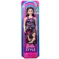Păpușă de modă Barbie Fashionista Prietene în rochie elegantă cu model de stele - Mattel