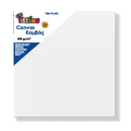 Pânză albă întinsă pentru desen 20x20cm