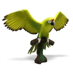 Papagal mare verde (Ara ambiguus) figurină de joacă - Bullyland imaginea 3