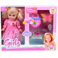 Păpușă cu codiță, tiara și accesorii 25cm