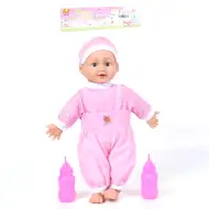 Păpușă cu corp de ațe cu accesorii, efecte de sunete 21cm